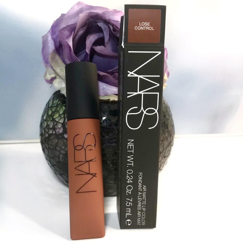 💜 2/$29! NARS Air Matte Lip Color Liquid Lipstick Lose Control Pink Brown BNIB